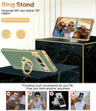 LeYi for Google-Pixel-7 Pro Case: Rotatable Ring Holder Magnetic Kickstand, Plating Rose Gold Edge Case