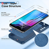 LeYi for Moto G Play 2023 Cases, Motorola G Play 2023 Cover with Tempered Glass Screen Protectors, Soft Silicone Ultra Slim Shockproof Cover with Anti-Scratch Microfiber Lining Moto G Play 2023 Phone Case