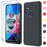 LeYi for Moto G Play 2023 Cases, Motorola G Play 2023 Cover with Tempered Glass Screen Protectors, Soft Silicone Ultra Slim Shockproof Cover with Anti-Scratch Microfiber Lining Moto G Play 2023 Phone Case
