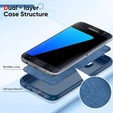 LeYi for Galaxy S7 Cases, Samsung Galaxy S7 Cover with Tempered Glass Screen Protectors, Soft Silicone Ultra Slim Shockproof Cover with Anti-Scratch Microfiber Lining S7 Case