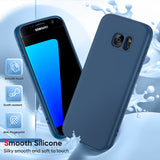 LeYi for Galaxy S7 Cases, Samsung Galaxy S7 Cover with Tempered Glass Screen Protectors, Soft Silicone Ultra Slim Shockproof Cover with Anti-Scratch Microfiber Lining S7 Case