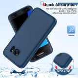 LeYi for Galaxy S7 Cases, Samsung Galaxy S7 Cover with Tempered Glass Screen Protectors, Soft Silicone Ultra Slim Shockproof Cover with Anti-Scratch Microfiber Lining S7 Case