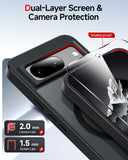 LeYi for Pixel 8 Case: Google Pixel 8 Phone Case [Magnet Fit] with [1 Packs] Screen Protector, Raised Camera Guard Slim Matte Translucent Smooth Soft-Touch Funda para Pixel8