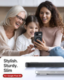 LeYi for Pixel 8A Case: Google Pixel 8A Phone Case [Magnet Fit] with [1 Packs] Screen Protector, Raised Camera Guard Slim Matte Translucent Smooth Soft-Touch Funda para Pixel8 A