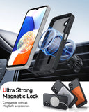 LeYi for Samsung Galaxy A14 5G Case: Galaxy A14 5G Phone Case [Magnet Fit] with [2 Packs] Screen Protector, Raised Camera Guard Slim Matte Translucent Smooth Soft-Touch Funda para A 14