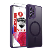 LeYi for Samsung Galaxy A53 5G Case: Galaxy A53 5G Phone Case [Magnet Fit] with [1 Packs] Screen Protector, Raised Camera Guard Slim Matte Translucent Smooth Soft-Touch Funda para A 53