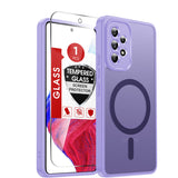 LeYi for Samsung Galaxy A53 5G Case: Galaxy A53 5G Phone Case [Magnet Fit] with [1 Packs] Screen Protector, Raised Camera Guard Slim Matte Translucent Smooth Soft-Touch Funda para A 53