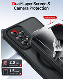 LeYi for Samsung Galaxy A53 5G Case: Galaxy A53 5G Phone Case [Magnet Fit] with [1 Packs] Screen Protector, Raised Camera Guard Slim Matte Translucent Smooth Soft-Touch Funda para A 53