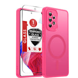 LeYi for Samsung Galaxy A53 5G Case: Galaxy A53 5G Phone Case [Magnet Fit] with [1 Packs] Screen Protector, Raised Camera Guard Slim Matte Translucent Smooth Soft-Touch Funda para A 53