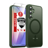 LeYi for Samsung Galaxy A54 5G Case: Galaxy A54 5G Phone Case [Magnet Fit] with [1 Packs] Screen Protector, Raised Camera Guard Slim Matte Translucent Smooth Soft-Touch Funda para A 54
