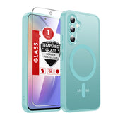 LeYi for Samsung Galaxy A54 5G Case: Galaxy A54 5G Phone Case [Magnet Fit] with [1 Packs] Screen Protector, Raised Camera Guard Slim Matte Translucent Smooth Soft-Touch Funda para A 54