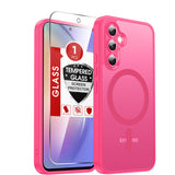 LeYi for Samsung Galaxy A54 5G Case: Galaxy A54 5G Phone Case [Magnet Fit] with [1 Packs] Screen Protector, Raised Camera Guard Slim Matte Translucent Smooth Soft-Touch Funda para A 54