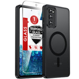 LeYi for Samsung Galaxy S20-FE Case: Samsung S20 FE Phone Case [Magnet Fit] with [1 Packs] Screen Protector, Raised Camera Guard Slim Matte Translucent Smooth Soft-Touch Funda para S20 FE