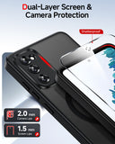 LeYi for Samsung Galaxy S20-FE Case: Samsung S20 FE Phone Case [Magnet Fit] with [1 Packs] Screen Protector, Raised Camera Guard Slim Matte Translucent Smooth Soft-Touch Funda para S20 FE