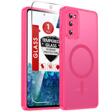 LeYi for Samsung Galaxy S20-FE Case: Samsung S20 FE Phone Case [Magnet Fit] with [1 Packs] Screen Protector, Raised Camera Guard Slim Matte Translucent Smooth Soft-Touch Funda para S20 FE