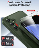 LeYi for Samsung Galaxy S23-FE Case: Samsung S23 FE Phone Case [Magnet Fit] with [2 Packs] Screen Protector, Raised Camera Guard Slim Matte Translucent Smooth Soft-Touch Funda para S23 FE