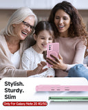 LeYi for Samsung Galaxy Note-20 Case: Compatible with Mag-Safe, Military-Grade Matte Translucent Soft-Touch Skin Funda para Samsung Galaxy Note 20