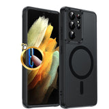 LeYi for Samsung S21-Ultra Case: S21 Ultra Phone Case [Magnet Fit], Raised Camera Guard Slim Matte Translucent Smooth Soft-Touch Funda para S21 Ultra