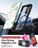 LeYi for Samsung S21-Ultra Case: S21 Ultra Phone Case [Magnet Fit], Raised Camera Guard Slim Matte Translucent Smooth Soft-Touch Funda para S21 Ultra