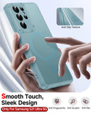 LeYi for Samsung S21-Ultra Case: S21 Ultra Phone Case [Magnet Fit], Raised Camera Guard Slim Matte Translucent Smooth Soft-Touch Funda para S21 Ultra