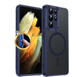 LeYi for Samsung S21-Ultra Case: S21 Ultra Phone Case [Magnet Fit], Raised Camera Guard Slim Matte Translucent Smooth Soft-Touch Funda para S21 Ultra