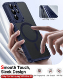 LeYi for Samsung S21-Ultra Case: S21 Ultra Phone Case [Magnet Fit], Raised Camera Guard Slim Matte Translucent Smooth Soft-Touch Funda para S21 Ultra