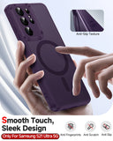 LeYi for Samsung S21-Ultra Case: S21 Ultra Phone Case [Magnet Fit], Raised Camera Guard Slim Matte Translucent Smooth Soft-Touch Funda para S21 Ultra