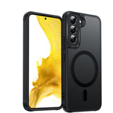 LeYi for Samsung S22 Case: S22 Phone Case [Magnet Fit], Raised Camera Guard Slim Matte Translucent Smooth Soft-Touch Funda para S22
