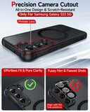 LeYi for Samsung S22 Case: S22 Phone Case [Magnet Fit], Raised Camera Guard Slim Matte Translucent Smooth Soft-Touch Funda para S22