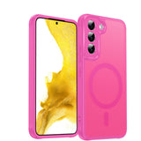 LeYi for Samsung S22 Case: S22 Phone Case [Magnet Fit], Raised Camera Guard Slim Matte Translucent Smooth Soft-Touch Funda para S22