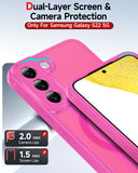 LeYi for Samsung S22 Case: S22 Phone Case [Magnet Fit], Raised Camera Guard Slim Matte Translucent Smooth Soft-Touch Funda para S22