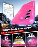 LeYi for Samsung S22 Case: S22 Phone Case [Magnet Fit], Raised Camera Guard Slim Matte Translucent Smooth Soft-Touch Funda para S22