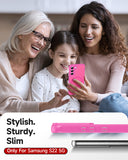 LeYi for Samsung S22 Case: S22 Phone Case [Magnet Fit], Raised Camera Guard Slim Matte Translucent Smooth Soft-Touch Funda para S22