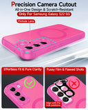 LeYi for Samsung S22 Case: S22 Phone Case [Magnet Fit], Raised Camera Guard Slim Matte Translucent Smooth Soft-Touch Funda para S22