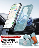 LeYi for Samsung S22 Case: S22 Phone Case [Magnet Fit], Raised Camera Guard Slim Matte Translucent Smooth Soft-Touch Funda para S22