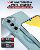 LeYi for Samsung S22 Case: S22 Phone Case [Magnet Fit], Raised Camera Guard Slim Matte Translucent Smooth Soft-Touch Funda para S22