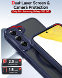 LeYi for Samsung S22 Case: S22 Phone Case [Magnet Fit], Raised Camera Guard Slim Matte Translucent Smooth Soft-Touch Funda para S22