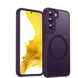 LeYi for Samsung S22 Case: S22 Phone Case [Magnet Fit], Raised Camera Guard Slim Matte Translucent Smooth Soft-Touch Funda para S22