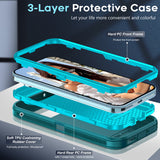 LeYi for Google-Pixel-9-Pro Case with Screen Protector X2, Google Pixel 9 Pro Case 3 in 1 Rugged Shockproof Android Cover Funda Pixel 9Pro