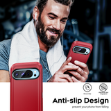 LeYi for Google-Pixel-9 Case with Screen Protector X2, Google Pixel 9 Case 3 in 1 Rugged Shockproof Android Cover Funda Pixel9