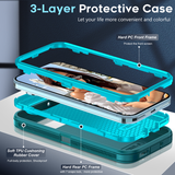 LeYi for Google-Pixel-9 Case with Screen Protector X2, Google Pixel 9 Case 3 in 1 Rugged Shockproof Android Cover Funda Pixel9
