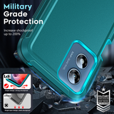 LeYi for Moto-G-Play-4G-2024 Case with Screen Protector X2, Moto G Play 4G 2024 Case 3 in 1 Rugged Shockproof Android Cover Funda para Moto GPlay 4G 2024