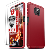 LeYi for Moto-G-Power-2021 Case with Screen Protector X2, Moto G Power 2021 Case 3 in 1 Rugged Shockproof Android Cover Funda para GPower 2021