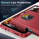 LeYi for Moto-G-Power-2021 Case with Screen Protector X2, Moto G Power 2021 Case 3 in 1 Rugged Shockproof Android Cover Funda para GPower 2021