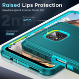 LeYi for Moto-G-Power-2021 Case with Screen Protector X2, Moto G Power 2021 Case 3 in 1 Rugged Shockproof Android Cover Funda para GPower 2021