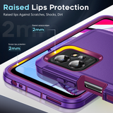 LeYi for Moto-G-Power-2023 Case with Screen Protector X2, Moto G Power 2023 Case 3 in 1 Rugged Shockproof Android Cover Funda para G Power2023