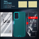 LeYi for Moto-G-Power-2021 Case with Screen Protector X2, Moto G Power 2021 Case 3 in 1 Rugged Shockproof Android Cover Funda para GPower 2021