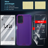 LeYi for Moto-G-Power-2021 Case with Screen Protector X2, Moto G Power 2021 Case 3 in 1 Rugged Shockproof Android Cover Funda para GPower 2021