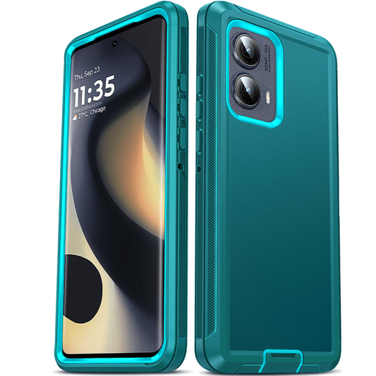 LeYi for Moto-Edge-2024 Case, Moto Edge 2024 Case 3 in 1 Rugged Shockproof Android Cover Funda para Moto Edge2024