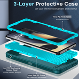 LeYi for Moto-Edge-2024 Case, Moto Edge 2024 Case 3 in 1 Rugged Shockproof Android Cover Funda para Moto Edge2024